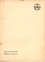 Tesla 615a - Navod k udrzbe 